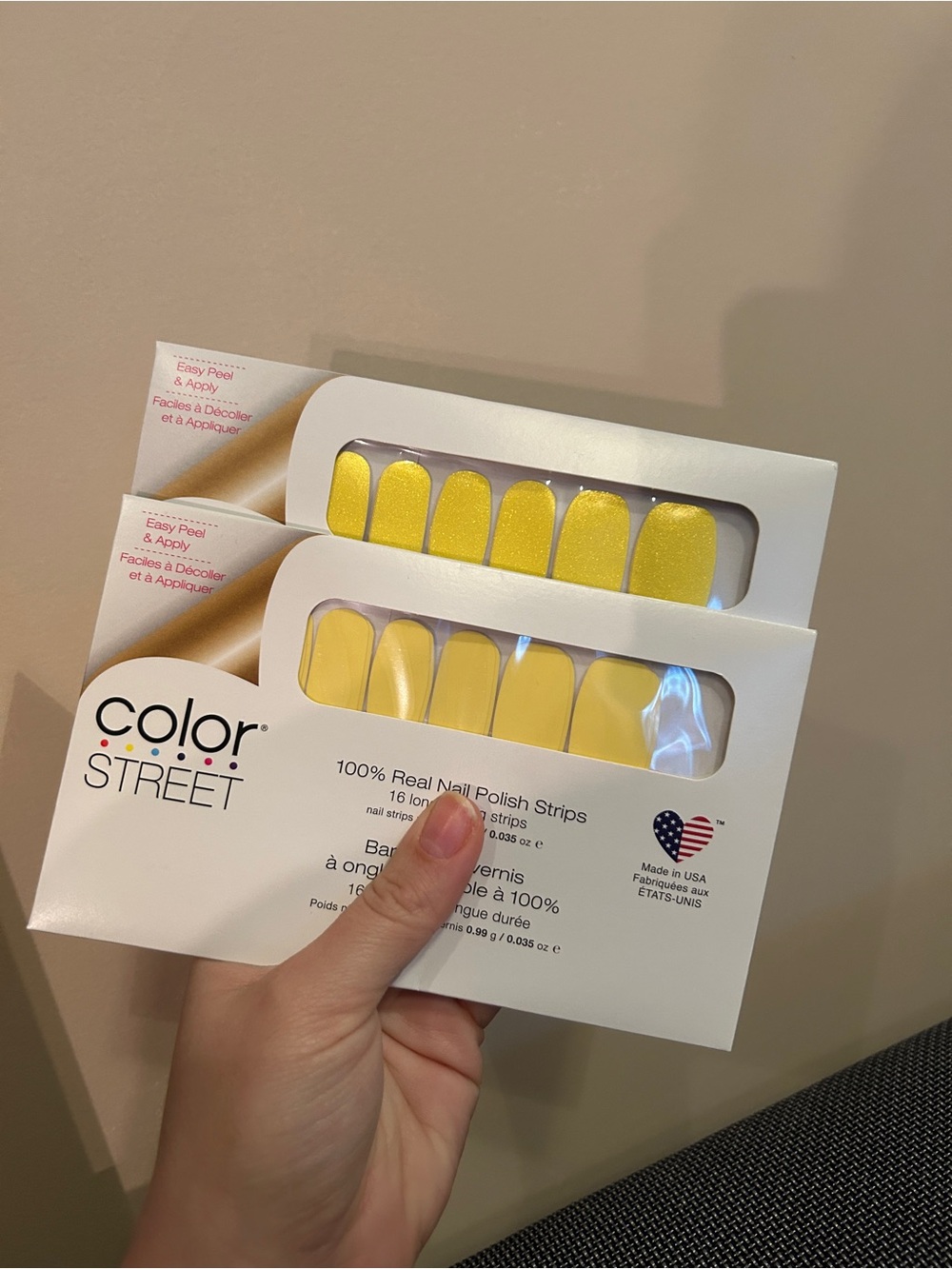NWT Color Street Nails Yellow Sets
